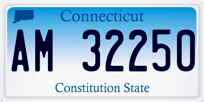 CT license plate AM32250