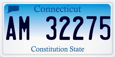 CT license plate AM32275