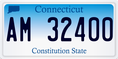 CT license plate AM32400