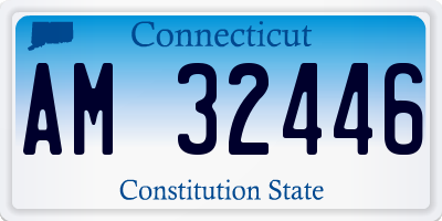 CT license plate AM32446