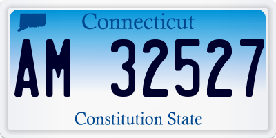 CT license plate AM32527
