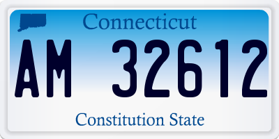 CT license plate AM32612