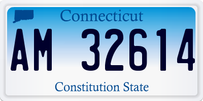 CT license plate AM32614