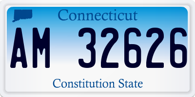 CT license plate AM32626