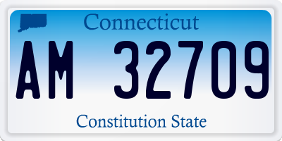 CT license plate AM32709