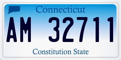CT license plate AM32711