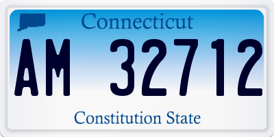 CT license plate AM32712