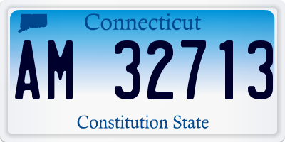 CT license plate AM32713