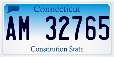 CT license plate AM32765