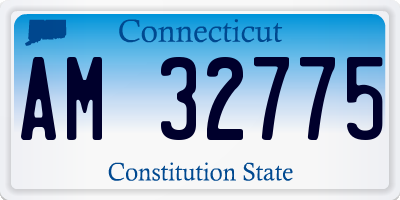 CT license plate AM32775