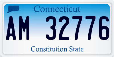 CT license plate AM32776