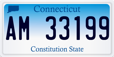 CT license plate AM33199