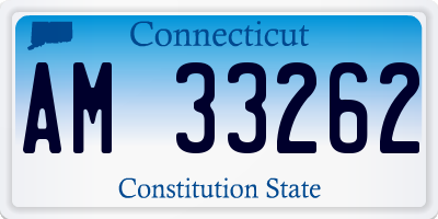 CT license plate AM33262