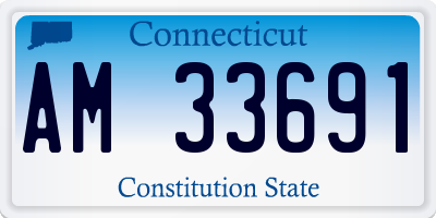 CT license plate AM33691
