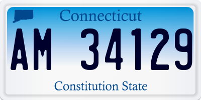 CT license plate AM34129