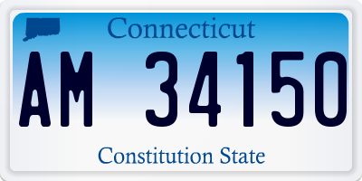 CT license plate AM34150