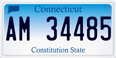 CT license plate AM34485
