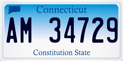 CT license plate AM34729