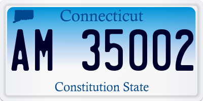 CT license plate AM35002