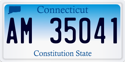 CT license plate AM35041