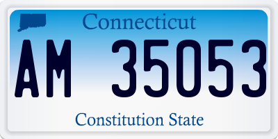 CT license plate AM35053