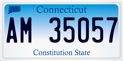 CT license plate AM35057