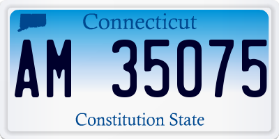 CT license plate AM35075