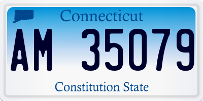 CT license plate AM35079