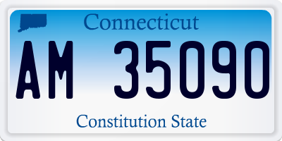 CT license plate AM35090