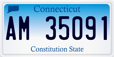CT license plate AM35091