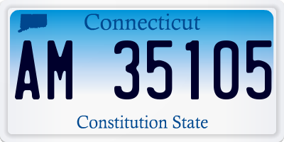 CT license plate AM35105
