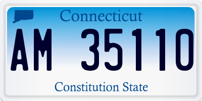 CT license plate AM35110