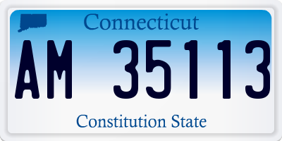 CT license plate AM35113