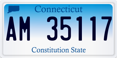 CT license plate AM35117