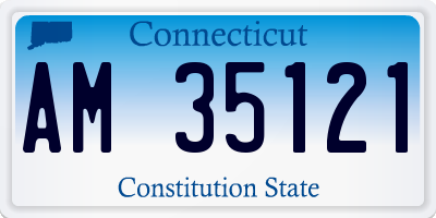 CT license plate AM35121