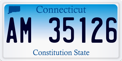 CT license plate AM35126