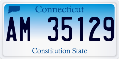 CT license plate AM35129