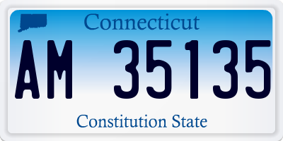 CT license plate AM35135