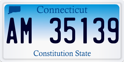 CT license plate AM35139