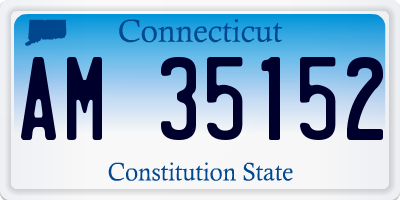 CT license plate AM35152