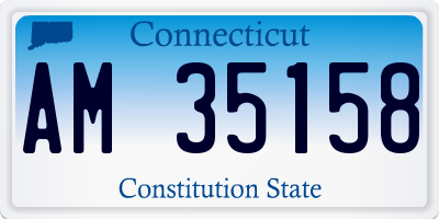 CT license plate AM35158