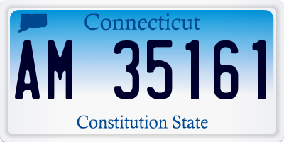 CT license plate AM35161