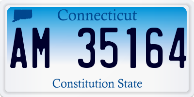 CT license plate AM35164