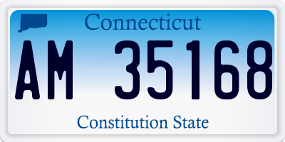 CT license plate AM35168