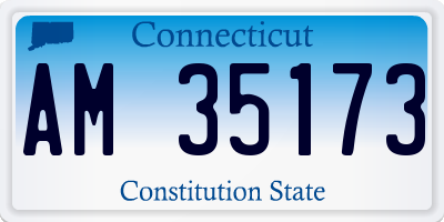 CT license plate AM35173