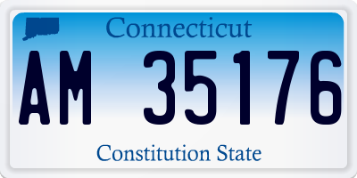 CT license plate AM35176