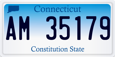 CT license plate AM35179