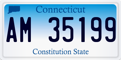CT license plate AM35199