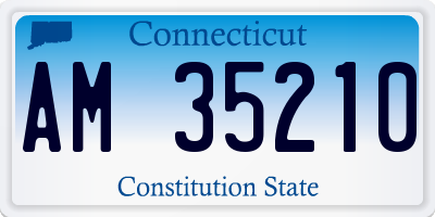 CT license plate AM35210