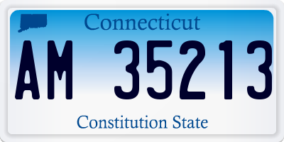 CT license plate AM35213